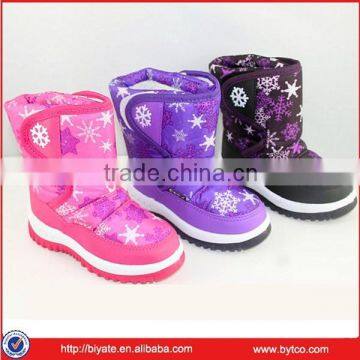 New colorful snow flower girl winter boots