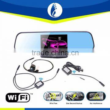 Model 3450 wifi wireless transfer Vehicle Backup Camera & Rearview Monitor Dash Cam Rearview Mirror Car DVR