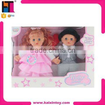 11.5" doll with sound boy and girl 2 dolls kids toys                        
                                                Quality Choice