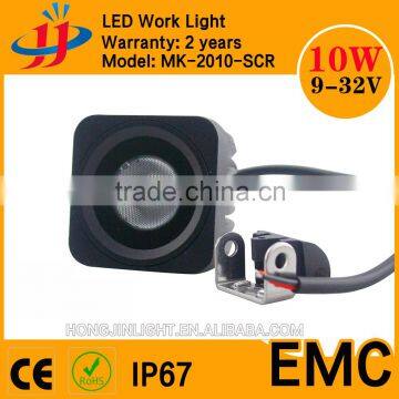 9-32V 12 volt IP67 2 inch 10W Square CREEs LED Work Lamp Waterproof