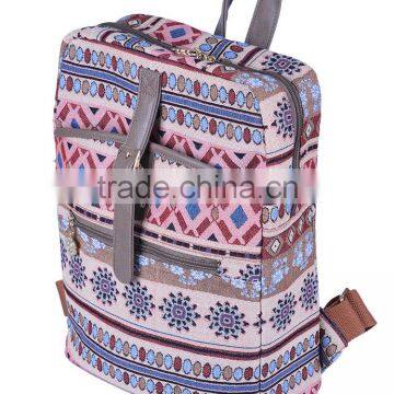 durable floral school laptop backpack for teenagers