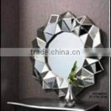 Sun shape wall mirror