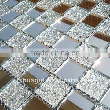 HG-JM001 Silver mirror mosaic glass tiles/mosaico