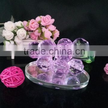 Colorful k9 crystal grape for wedding and home decoration