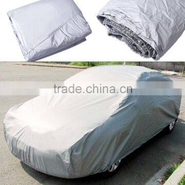 Silver Coated 190T Polyester Fabrics Car Covers