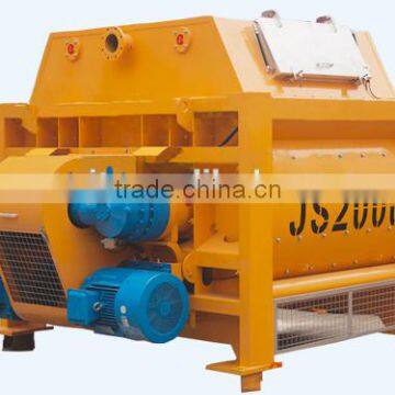 Big capacity concrete mixer to match concrete plant using, CE,ISO, SGS JS2000 concrete mixer 2m3