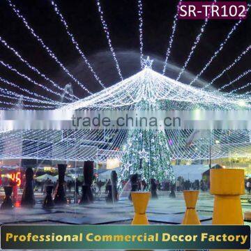 Customize 23ft 26ft 29ft outdoor large giant led lighted christmas tree for hotel