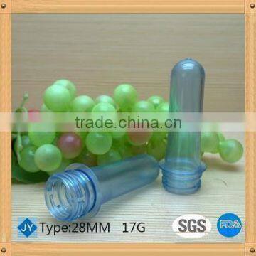 28mm 17g Plastic Water Bottle Preform Tube