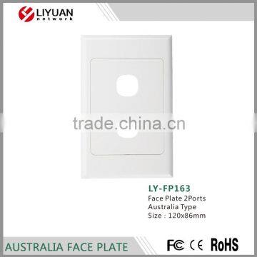 LY-FP163 3 Port RJ5 LiYuan Australia Face plate Wall Outlet