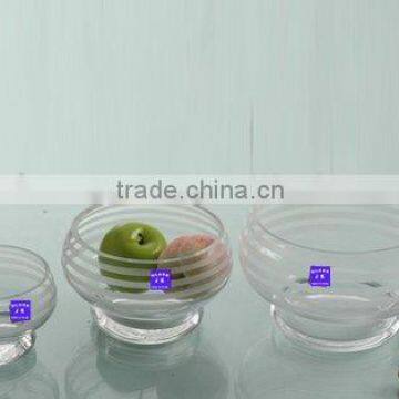 transparent glass fruit plate