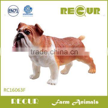 Recur Non-toxic Materials Animal Toys Plastic Bulldog Farm Animals For Kids