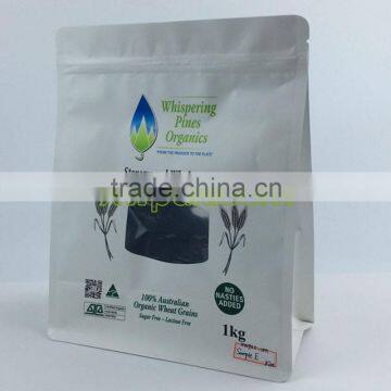 Customized Quad Bottom Packing Powder Bags