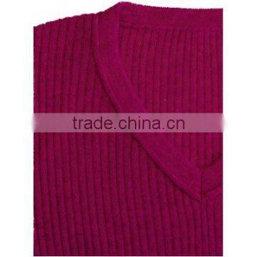 Fashion Plain Knit 100%cashmere Pullover Sweater for Men photo-5