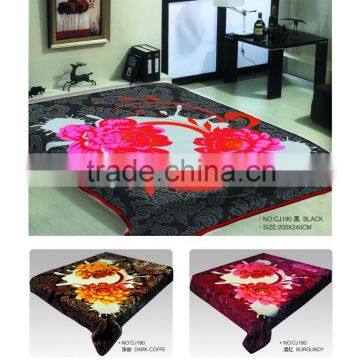 2015 NEW DESIGNS 1ply&2ply Raschel Quality Hot Compressed Embossed Raschel Korean Style Blanket NO.15001 photo-2
