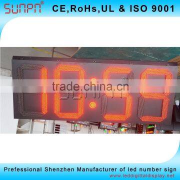 Spanish Synchronized Digital Clock LED Clock Electric Clock Sign 24"