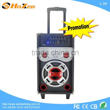 wireless bluetooth speaker with TF FM radio remote control one wireless MIC battery