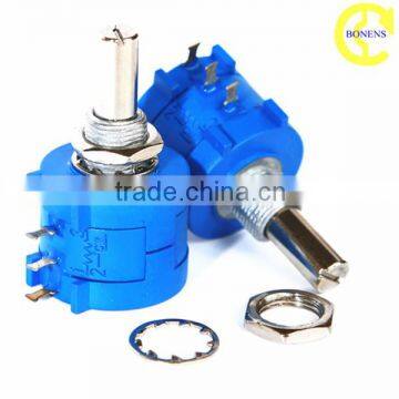 Wxd3590 6.3mm Round and Flat Shaft Wirewound 10 Turn Potentiometer photo-4