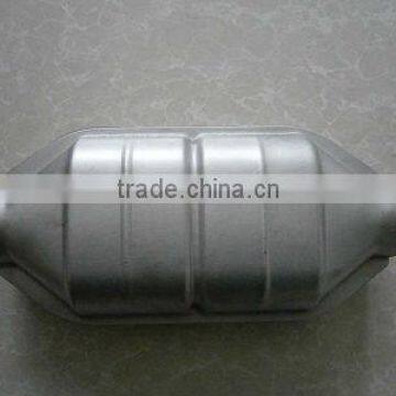 oval universal exhaust catalyst shell