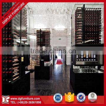 Led Light Commercial Free Standing Modern Wine Display Cabinet for Sale photo-3