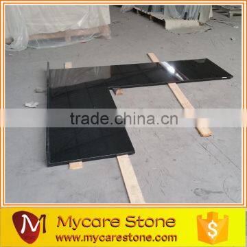 L shape chinese black Granite kitchen countertop