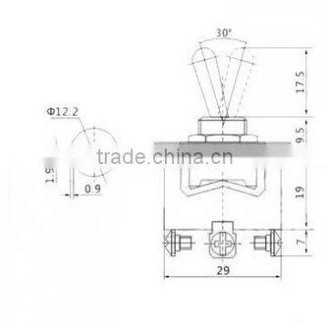 6A 125VAC ON-OFF 2P Toggle Switch,ignition Switch for Electric Scooters photo-5