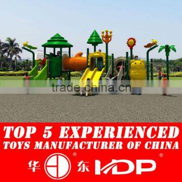 outdoor kids plastic playground slide equipment