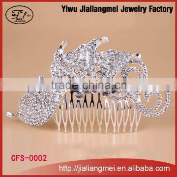 Factory Directly Wedding rhinestone Hair comb wedding hair accessories for women