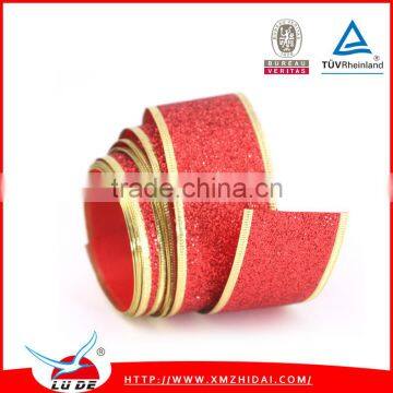 Glod Color Metallic Wired Christmas Ribbon