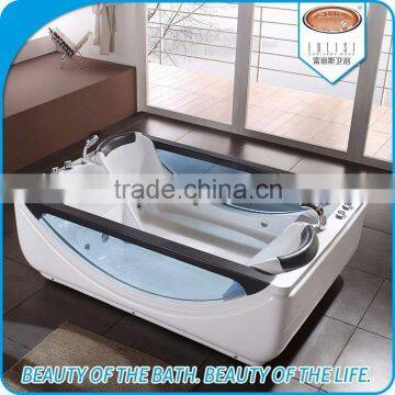 Top selling one-piece suqare shape large massage bathtub