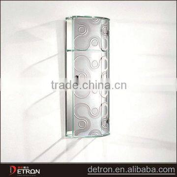 Bathroom shelf wall case glass cube cabinet