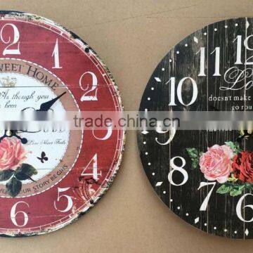 12 Inch European Style MDF Wall Clock photo-4