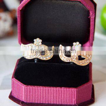 rhinestone dust plug luxurious crown earphone dust,promotion gift A108