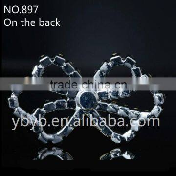 Hot ! Small Rhinestone Ribbon Button For Wedding Invitation-897 photo-3