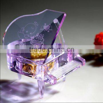 Complete Beautiful Elegant Crystal Piano Souvenir Crystal Souvenir for Baby Baptism photo-1