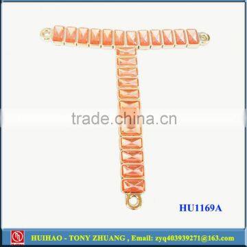 Blue Color Plastic Shoe Chain Buckle Decoration for Women Sandal HU1169B photo-2