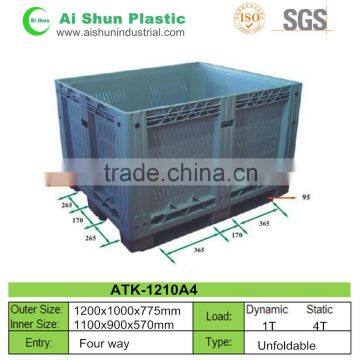 Heavy duty bulk euro plasic pallet box