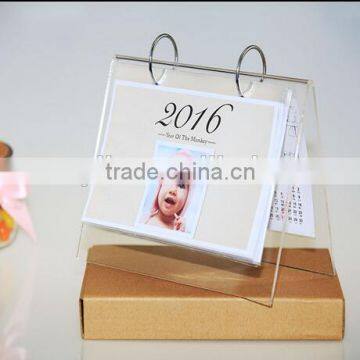 Clear Acrylic Table Calendar Office Calendar 4x6 photo-2