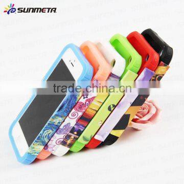 Sunmeta blank 3D case with silicon, sublimation phone case PIP5