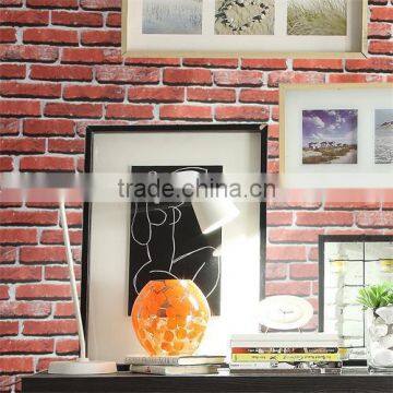 2016 modern Korea design 3d brick wallpaper ,wallpaper printing