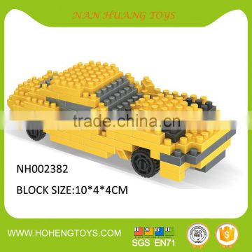 Toy nano block car building