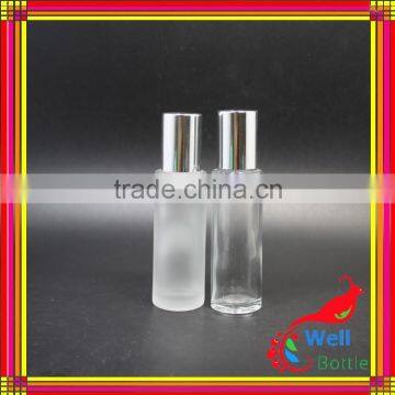 Glass Roll on Bottles With 1/3 oz Roll-on Perfume Bottle Frosted Glass