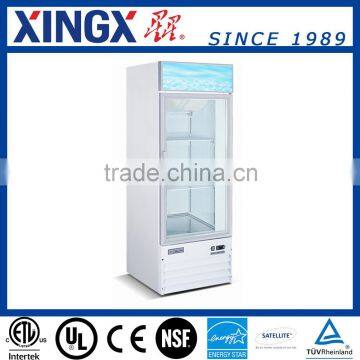 Single Glass Door Merchandiser, automatic defrost freezer, ice cream freezer showcase_D238BMF