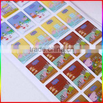 self adhesive epoxy cartoon sticker