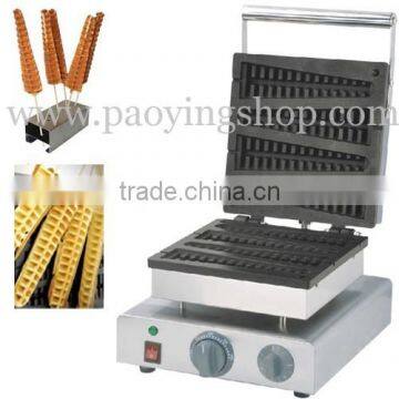 (2 in 1) 4pcs Commercial Use Non-stick 110v 220v Electric Lolly Waffle Machine + Waffle Stick Holder