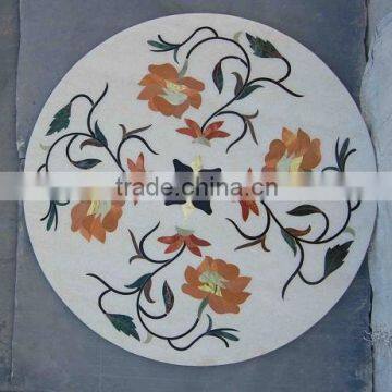 Stone Inlay Marble Table Top