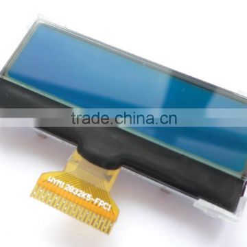 STN type 128x32 graphic lcd display with blue background