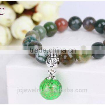 Lady Ball Stretch Stone Bead Perfume Aromatherapy Essential Oil Bracelet