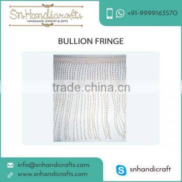 Bullion Fringe with Optimum Quality Materials
