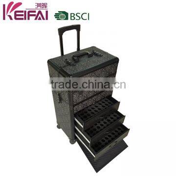 2 In 1 Nylon Nail Polish Trolley Case With 4 Wheels photo-3