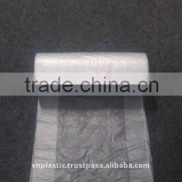 100% virgin HDPE/LDPE bags on roll for supper market